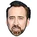Nicolas Cage (Beard) Celebrity Mask, Card Face and Fancy Dress Mask