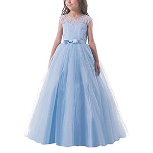 Nnjxd Meisjesjurk, tule, bruiloft, prinsessenjurk, eerste communie