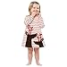 Digood Toddler Newborn Baby Girl Kids Striped Christmas Deer Dress Outfits Clothes (2-3 Years old, White)