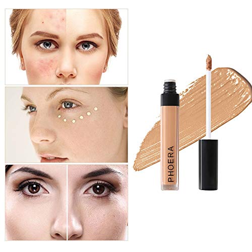 shamrock58 PHOERA 10 Color Liquid Concealer Moisturizer Conceal HD High Definition Foundation (D)
