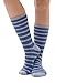 Womens Cashmere Blend Striped Crew Socks Soft Warm Olive Colors USA
