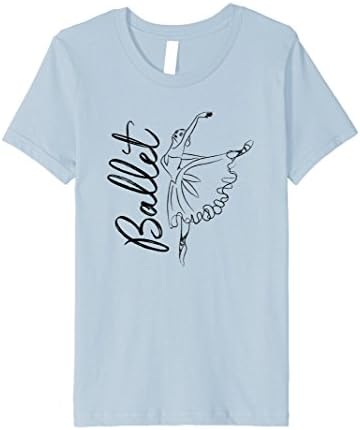 Kids Cute Ballet Dance T-Shirt 12 Baby Blue