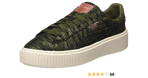 puma trainer white light olive