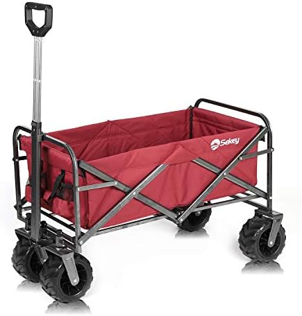 red collapsible wagon