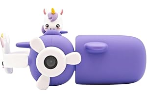 Kidamento Kids Digital Camera & Video Camcorder, Unique Air-Plane Design with Silicone Wristband, Selfie Camera, 32GB Memory 