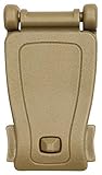 Garud MOLLE Web Dominators with Elastic String, Durable Tactical Strap Clips, Backpack Attachments Accessories, Tactical Gear Clip, Multipurpose Fasteners (Sandstone - Clip, 12pc)