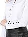 Allegra K Women's Button Down Long Sleeve Casual Office Work Ruched Shirt White XL (US 18)