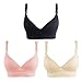Desirelove Seamless Nursing Bra Maternity Bra Set for Breastfeeding 3 Pack