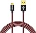SAMAR Micro USB Cable – Extremely Durable Nylon Braided 1.5m / 4.9ft High Speed Cable with Gold Plated connectors for Samsung, HTC, Microsoft, Nokia, Sony, Kindle and More – with Lifetime Warranty