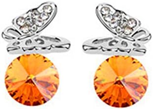 KaiSasi Ms Cloud Butterfly Cute Fashion Jewelry Earrings Temperament(C4)