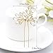 Unicra Bride Wedding Crystal Hair Pins Wedding Bridal Hair Pieces Accessories for Women and Girls Pack of 3 (Gold)