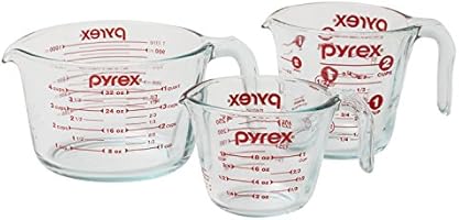 Pyrex 3-Piece Glass Measuring Cup Set