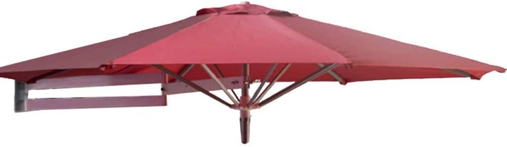 AJH Inclinación de sombrilla de Patio, sombrilla telescópica montada en