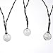 LMID Solar Lights LED Landscape Lighting 4.8M 20LED Crystal Ball Patio String Waterproof Christmas Lights Solar Powered light Lamp for Garden, Yard, Home, Christmas Tree, Parties (Warm White)
