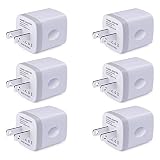 Single USB Port Wall Charger, UorMe 1A/5V Wall Charger Plug USB Power Adapter 6 Pack for Phone Xs/XS/Max/XR/X/8/7/6S/6S /6 Plus/6/5S/5,Samsung Galaxy S9/S8/S7 Edge,HTC,Nexus,Moto, BlackBerry and More