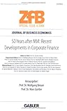Image de 50 Years after MM: Recent Developments in Corporate Finance (ZfB Special Issue)