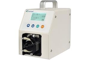 K KAMOER Peristaltic Pump Stepper with Digital Control 110V-220V Variable Speed Small Intelligent Liquid dosing Pump for lab and Filling Kamoer LLS Plus 3 rotors 1-352ml/min Silicone Tube 4.0mm x 7.2mm