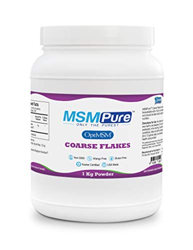 Kala Health MSMPure Coarse Powder Flakes, 2.2 lbs, Pure Sulfur Crystals Supplement for Joint Pain, Muscle Soreness, Inflammation Relief, Immune Support, Skin, Hair, Nails & Allergies, Made in USA