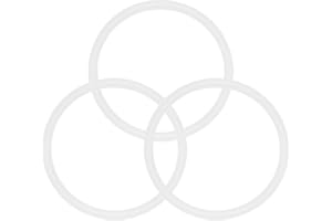 Luxshiny 3Pcs Stainless Steel Vacuum Cup Silicone Sealing Rings 7.5Cm Outer Diameter Leak-Proof Gaskets for