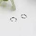 Aifeer s925 Sterling Silver Round Retro Carved Ear Cuff Wrap Earring No Piercing for Men & Women (A Pair)