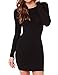 Haola Women's Sexy Casual Long Sleeve Short Dress Mini Dress