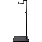 Polmart Countertop Adjustable Display Stand Stand for Handbags, Wreaths, Hats, Scarves, Jewelry & Crafts,Wear-resistant, quiet and sturdy metal base – Black