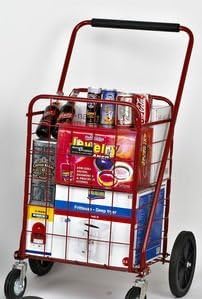 Narita Trading Sunny Super Shopping Cart, Red
