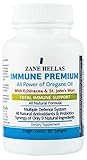 Immune Premium by Zane Hellas. 60 Softgels. For a Strong Healthy Immune System. With Oil of Oregano Oil , Echinacea and St. John's Wort. 100% Natural Perfect Wellness Formula.