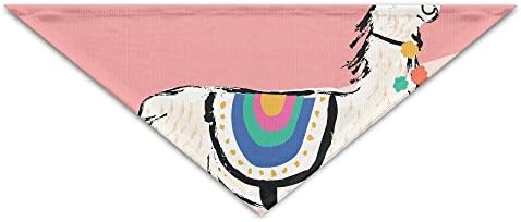OLGCZM Cartoon Green Cactus And White Camel Pet Dog Cat Puppy Bandana Triangle Head Scarfs Accessories