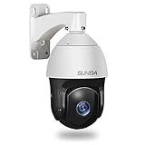 SUNBA 1080P HD, 20X Optical Zoom, Night Vision up to 800ft, Outdoor, High Speed IP Network PTZ Security Camera ONVIF (601-D20X)