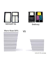 Novajet Premium High Yield Remanufacturado HP 61 X L Cartucho de tinta CH563WN CH564WN para HP DeskJet Envy Officejet, Paquete en combo
