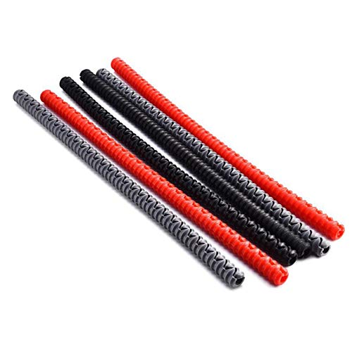 Silicone Threaded Heat Resistant Oven Rack Edge Protector Guard Cover Oven Anti-Hot Bar Random Color(red)