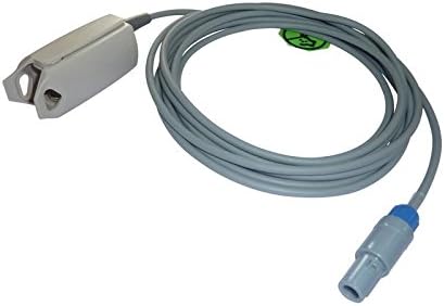 Spo2 3 mtr probe compatible with mindray/bluestar/uniem/edan/lifeplus/mediaid/datascope/aspen ii/nassan/drager/kopran/lifeplus 6 pin D/n adult clip type.