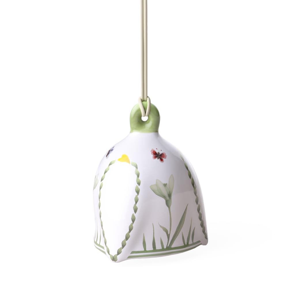 Villeroy & Boch New Flower Bells ornament Snowdrop, Porcelain, Green/Yellow