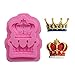 Efivs Arts Royal Crown Form Princess Queen 3D Silicone Mold Fondant Mold Cupcake Cake Decoration Tool 3.3