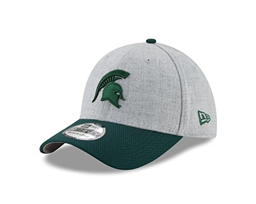 NCAA Michigan State Spartans Adult Change Up Redux 39THIRTY Stretch Fit Cap, Medium/Large, Heather Gray