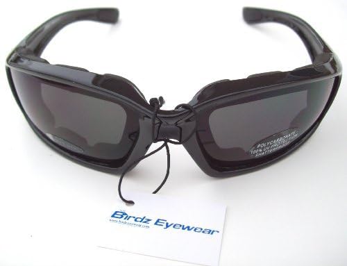Motorcycle Smoke Riding Glasses Sunglasses with Foam so your eyes don't tear ATV Off Road Eyewear