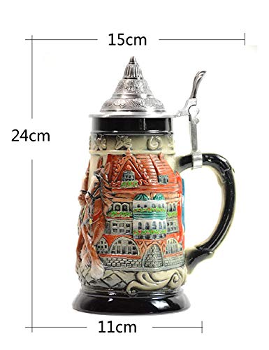 Bierkrug-Bierkrge-mit-Gravur-Deckel-Steinkrge-Bierseidel-Handgemacht-Beer-Stein-Geschenk-Souvenir-Pferdekutsche-und-Kirche-Relief-Beer-Mug-Food-Safty-Geschenkbox-Ceramic-08-Litre