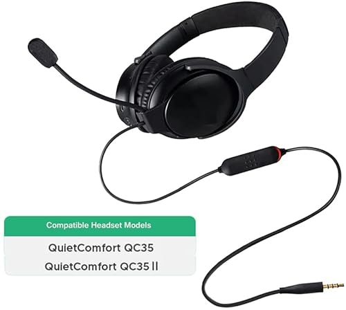 Alitutumao Replacement QuietComfort 35 Boom Microphone Cable QC35