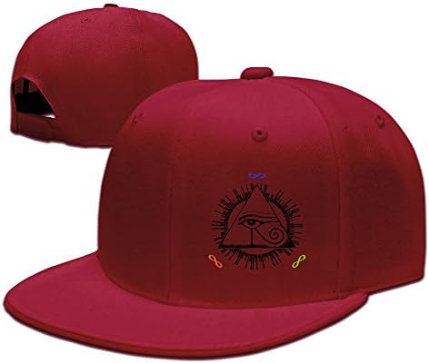 LeslieLogo-egypt Classic Snapback Hat Blank Cap - Cotton &amp; Wool Blend Flat Visor