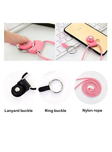 OAIMYY Detachable Cell Phone Long Lanyard Neck Strap for Cell Phone Case/ ID Card Badge/Keychain Charms (6Pcs-Random color) - Thumbnail 5
