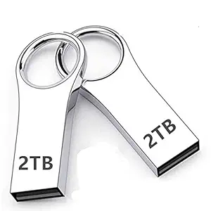 New Metal USB Disk Memory Drive 2TB (2000 GB) USB2.0/USB3.0 Flash Drives USB Stick Water-Resistant Pen Drive Flash Drives for Laptop and PC 2TB (2000 GB)