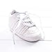 LINKEY Baby Soft Sole Lace-up Sneaker Infant Casual Early Walking Shoes Crib Shoes Size M White, 6-12 Months Infant