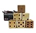 Uber Games Large Wooden Dice Set - Hardwood - Natural Finish