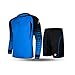 KELME Padded Goalkeeper Uniform, Men Soccer Goalie Shirts and Shorts, Youth Keeper Long Sleeve Jersey with Pants Set Bundle Blue/Black US 14