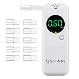 Anntoo Ketone Meter, Ketone Breath Analyzer, Ketone Testing Kit with 10Pcs Replaceable Mouthpieces