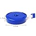 Pengxiaomei 2 Piece Retractable Measuring Tape, 60-Inch 1.5 Meter Soft Tape Measure, Blue Body Tailor Sewing Craft Cloth Dieting Measuring Tape
