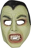 Loftus International Star Power Dracula Glow in The Dark Half Mask, Green Black, One Size Novelty Item