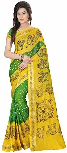 Skyzone Group Womens Cotton Silk Saree ( Ffsaja-02_Multi-Coloured_Free Size)
