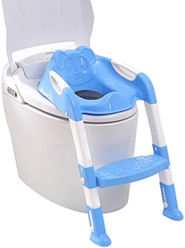 GrowRight Safe and Secure, Adjustable Polypropylene Toilet Potty (Blue_Step)